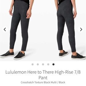 Lululemon Here to There High-Rise 7/8 Pant
Crosshatch Texture Black 2020 W5CPPS